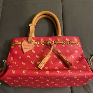 Dooney & Bourke used Pink Heart Tassel purse